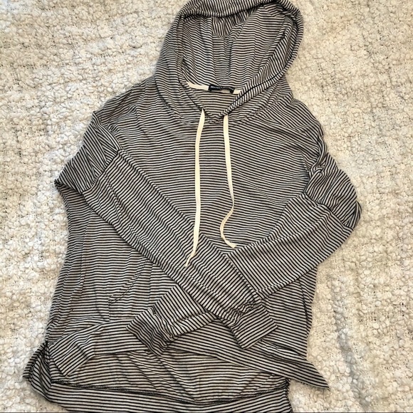 BRANDY Melville Striped Lightweight Soft Cozy Hoodie - Picture 5 of 5